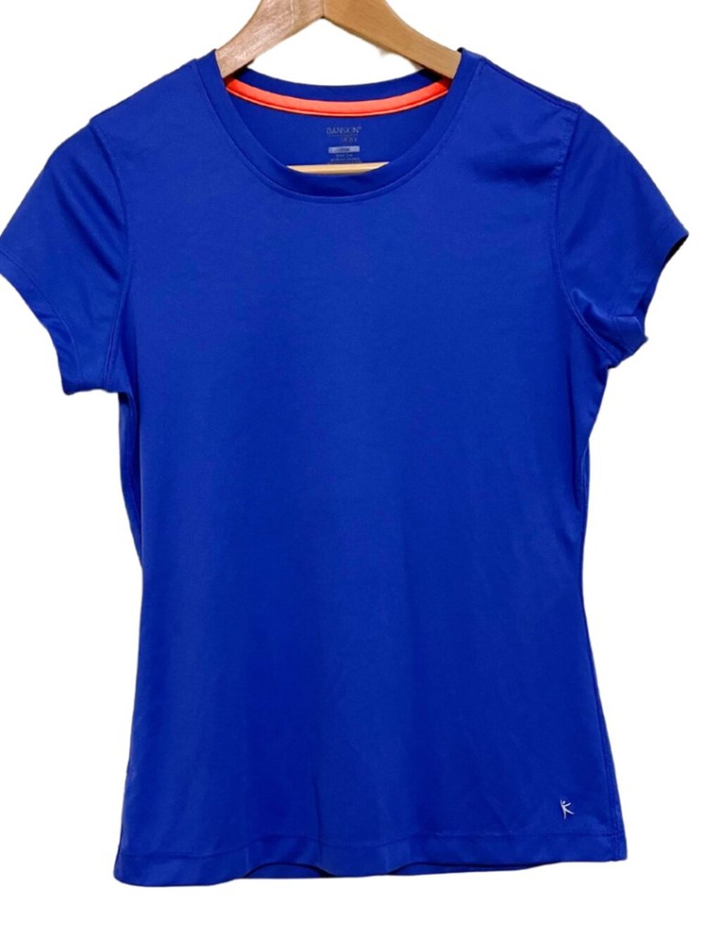 Ultramarine Blue Athletic Short Sleeve Loose Fit Workout T-Shirt –Danskin Now, S